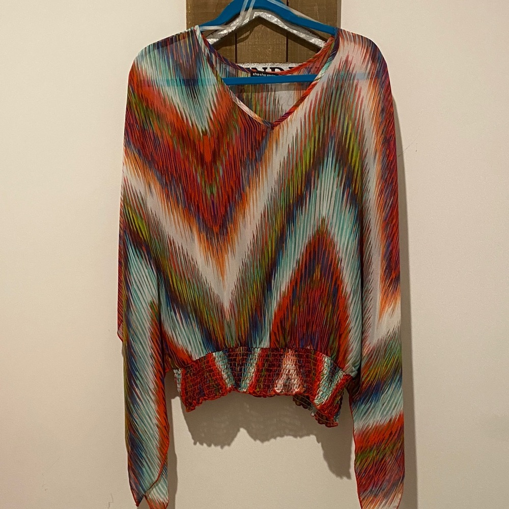 Cha Cha Vente Vibrant Multicolor Top
